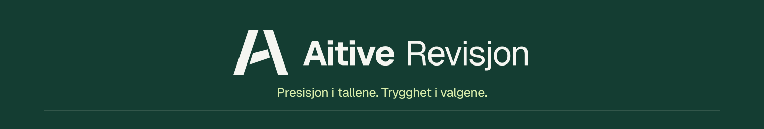 Aitive Revisjon. Presisjon i tallene. Trygghet i valgene. – mørk