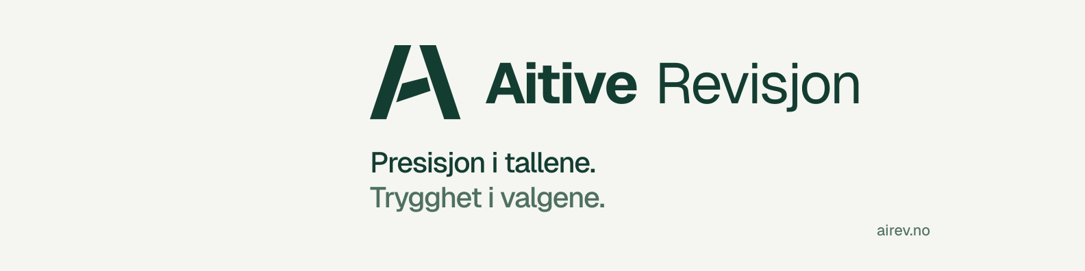 Aitive Revisjon. Presisjon i tallene. Trygghet i valgene. – lys