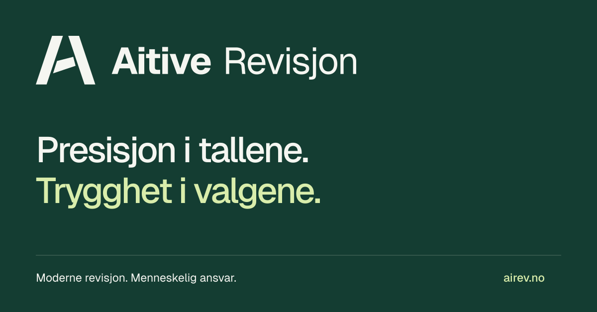 Aitive Revisjon. Presisjon i tallene. Trygghet i valgene. – mørk