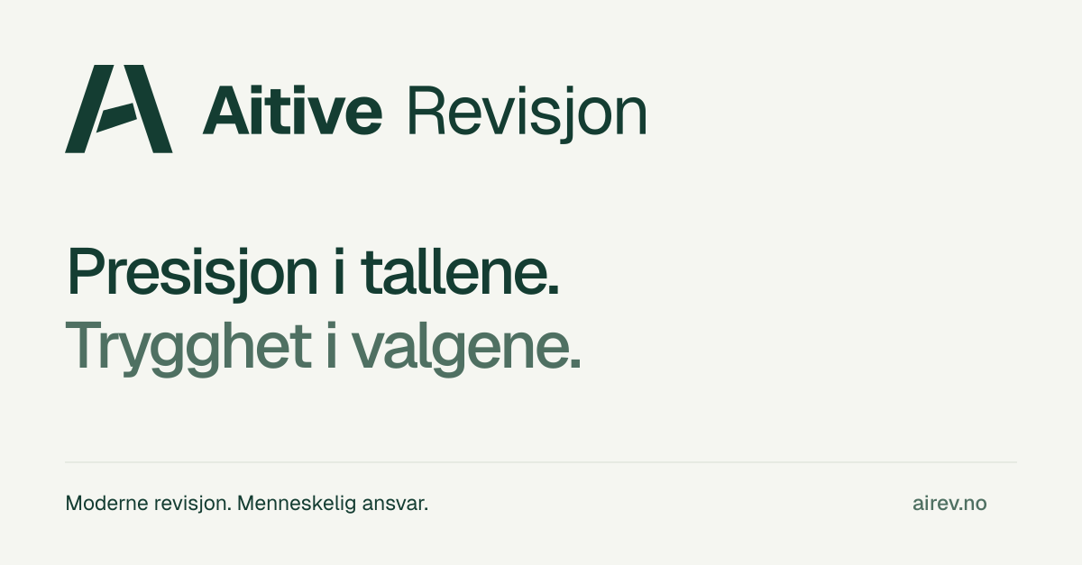 Aitive Revisjon. Presisjon i tallene. Trygghet i valgene. – lys