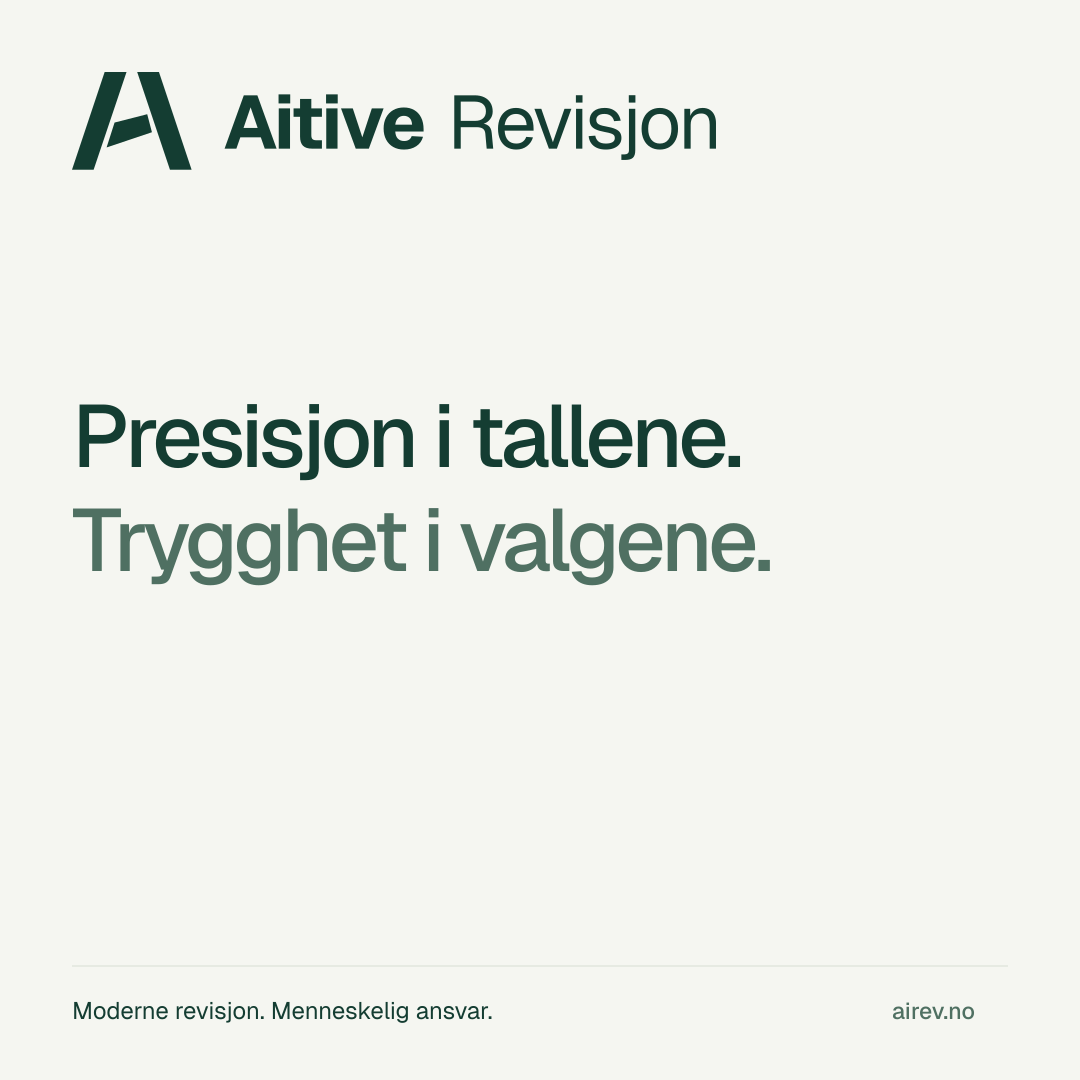 Aitive Revisjon. Presisjon i tallene. Trygghet i valgene. – lys
